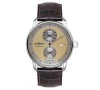 Zeppelin Herrenuhr Serie Friedrichshafen Automatik Regulator mit braunem Lederarmband 8522-5