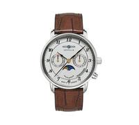 Zeppelin Friedrichshafen Mondphase Quarz Damenuhr Leder (8537-1)