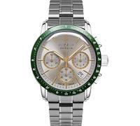 Chronograph ZEPPELIN "New York", silberfarben, titanfarben, Armbanduhren, Herren, Chronograph, Quarzuhr, Armbanduhr, Herrenuhr, Made in Germany, Edelstahlarmband (87871036-0)