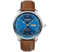 Zeppelin Herrenuhr Automatik 100 Jahre Méditerranée Braun/Blau 9664-3
