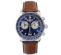 Zeppelin 8684-3 Herrenuhr Chronograph LZ 127 Braun/Blau