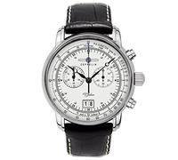 Zeppelin Herrenuhr Chronograph Quarz mit Lederarmband - 76901