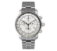 Zeppelin Herrenuhr mit Edelstahl Gliederarmband Serie 100 Jahre ED. 1 Chrono Datum 7680MB-1