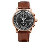 Zeppelin Herrenuhr mit Lederband Serie : 100 Jahre ED. 1 Chronograph 8672-2
