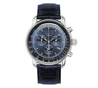 Zeppelin Herrenuhr mit Lederband Serie 100 Jahre ED. 1 Chronograph Alarm Datum 7680-3