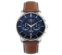 Zeppelin Herrenuhr mit Lederband Serie Atlantic Automatik Chrono Saphirbeschichtetes K1 Glas 8422