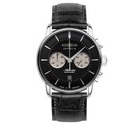 Zeppelin Herrenuhr mit Lederband Serie Atlantic Automatik Chrono Saphirbeschichtetes K1 Glas 8422