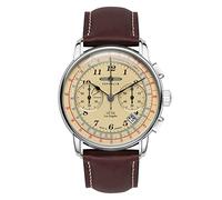 Zeppelin Herrenuhr mit Lederband Serie LZ126 Los Angeles Chronograph Datum 7614-5