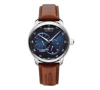 Zeppelin Herrenuhr mit Lederband Serie New Captain’s Line Automatik 24 Stunden Anzeige 8662