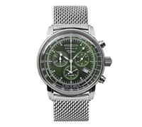 Zeppelin Herren Chronograph '100 Jahre Zeppelin' grün / silber, Größe One Size, 4531068 GrüN / Silber One Size