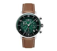 Zeppelin Herrenuhr mit veganem Lederband Serie LZ 129 Hindenburg Solar Chronograph Datum 8086-4_n