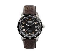 Zeppelin Herrenuhr mit Vintage Lederband Serie Night Cruise Saphirglas Automatik Datum 7264-5