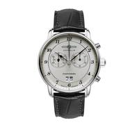 Zeppelin Herrenuhr Serie Friedrichshafen Quarz Chronograph mit Lederarmband 8584-4