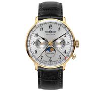 Zeppelin Hindenburg Herrenuhr mit Mondphase 7038-1