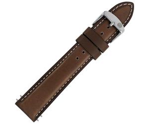 Zeppelin - Lederarmband für Uhren - 20 mm - Dunkelbraun