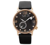 Zeppelin Luna Damen Uhr analog Schweizer Quarzwerk mit Leder Armband 7633-2