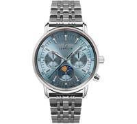 Zeppelin Uhren 8637M-3 Damenuhr LZ 14 Marine Mondphase Stahl/Eisblau