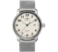 ZEPPELIN Quarzuhr »UZ7656M/5 Herren Uhr Z7656M/5 Edelstahl«, (Analoguhr), Herren Armbanduhr rund, Edelstahlarmband silber