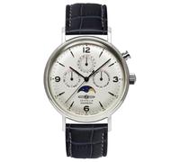 Zeppelin Uhren 8076-1 Herrenuhr Hindenburg mit Mondphase Dunkelblau