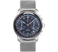 Zeppelin Herrenuhr mit Milanaiseband Serie LZ126 Los Angeles Chronograph Datum 7614M-3