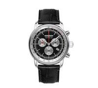Zeppelin Serie LZ14 Marine mit Kroko Look Lederband
