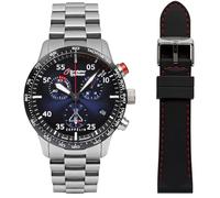 Zeppelin Set Herren-Chronograph Eurofighter mit 2 Armbändern 7298M-3
