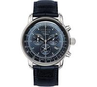 Zeppelin Unisex-Armbanduhr Chronograph Quarz Leder 7680-3