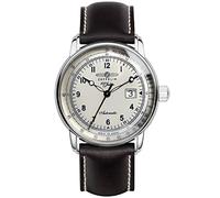 Zeppelin Unisex Chronograph Quarz Uhr mit Leder Armband 7654-4