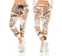 Zeralda Fashion Damen Harem Hose Jogpants Baggy Boyfriend Freizeithose Wildleder Optik Camouflage Leopard 36-40 (DE/NL/SE/PL, Alphanumerisch, Einheitsgröße, Regular, Regular, Camouflage)