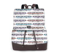 ZERAOKE Damen-Leder-Rucksack, Geldbörse, Monorail-Zug, luxuriöser PU-Leder-Laptop-Rucksack für Arbeit/Reisen, Diebstahlschutz, 39,6 cm (15,6 Zoll), stilvolle strapazierfähige Schultasche für