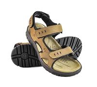 Zerimar Sandalen Herren - Leder Sandalen Herren - Wandersandalen - Sandalen für Jungen - Trekkingsandalen Herren - Herren Schuhe Sommer - Bequeme Trekkingschuhe - Oliva - Größe 41