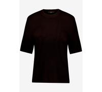 Zero - Basic-Strickpullover kurzarm Chocolate Plum - Gr. - 40