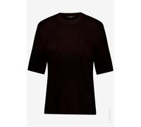 zero - Basic-Strickpullover kurzarm Chocolate Plum - Gr. - 44