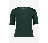 zero - Basic-T-Shirt mit V-Ausschnitt green forest - Gr. - 38
