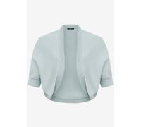 Strickjacke ZERO "Damen kurzarm", Damen, Gr. M, silber blau, Obermaterial: 70%Viskose, 30% Polyester, unifarben, festlich, oversize, eng, Strickjacken Strickjacke, Plain/ ohne Details (72621857-M) sil