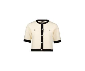 zero - Cardigan patch creamblack - Gr. - 38