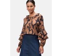 zero Crinkle-Bluse Damen schwarz, 44