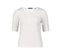 zero Damen Basic Shirt mit U-Boot-Ausschnitt 42, Offwhite