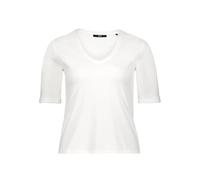 zero Damen Basic Shirt mit V-Ausschnitt 40, Offwhite