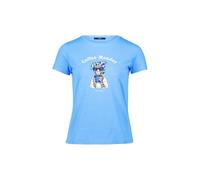 zero Damen Baumwollshirt mit Aufdruck 38, Patch Blue Ocean