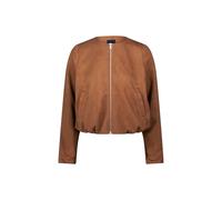 Jackenblazer ZERO "Damen mit Reißverschluss", Damen, Gr. 42, bright tobacco, Obermaterial: 95% Polyester, 5% Elasthan, unifarben, figurumspielend normal, Rundhals, weit, Blazer, Plain/ohne Details (55