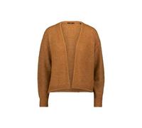zero Damen Cardigan offener Style S, Camel Mouline