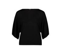 zero Damen Feinstrickpullover mit Fledermausärmeln S, Black Beauty
