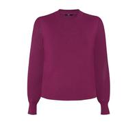 zero Damen Feinstrickpullover mit Puffärmeln 36, Magenta Purple