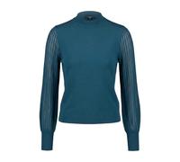 zero Damen Feinstrickpullover mit Spitzenärmeln