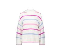 zero - Grobstrickpullover mit Streifen creampink - Gr. - M