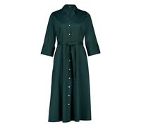 zero - Hemdblusenkleid Midi mit Bindegürtel green forest - Gr. - 42