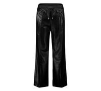 Stoffhose ZERO "Damen in Lederoptik weites Bein 30 Inch", Damen, Gr. 36, Normalgrößen, schwarz beauty, Stoff, Obermaterial: 100% Polyester; Besatz: 63% Polyacryl, 37% Polyamid; Ärmelfutter: 63% Polyac