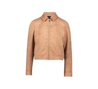 Jackenblazer ZERO "zero Damen Jacke in Wildlederoptik", Damen, Gr. 36, cinnamon swirl, Stoff, Obermaterial: 95% Polyester, 5% Elastan. Ärmelfutter: ohne Futter., aufgeraut, casual, figurbetont normal,