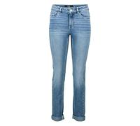 Slim-fit-Jeans ZERO "Damen Style Orlando schmales Bein 32 Inch", Damen, Gr. 40, Normalgrößen, blau denim, Denim/Jeans, Obermaterial: 94% Baumwolle, 5% Elastomultiester, 1% Lyocell, unifarben, figurbet